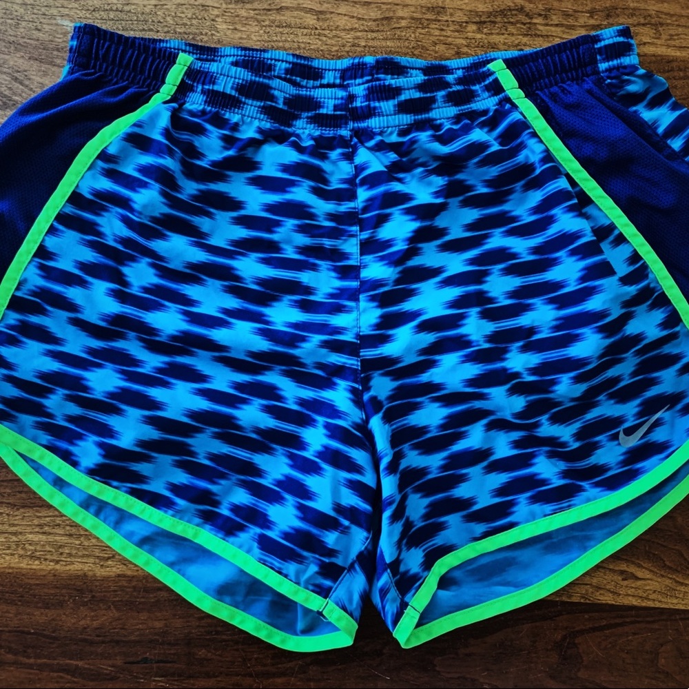 Blue Nike Dri-Fit shorts